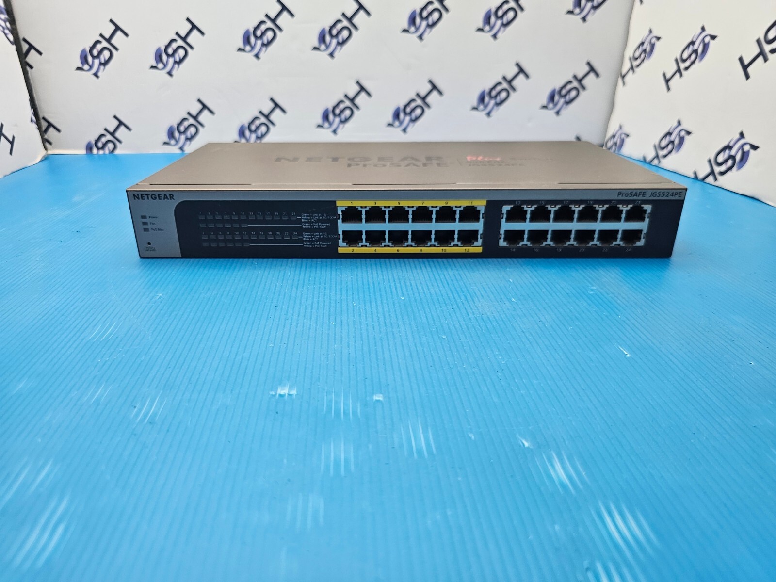 NetGear JGS524PE ProSafe Plus 24-Port Gigabit 12xPoE Ethernet Network Switch