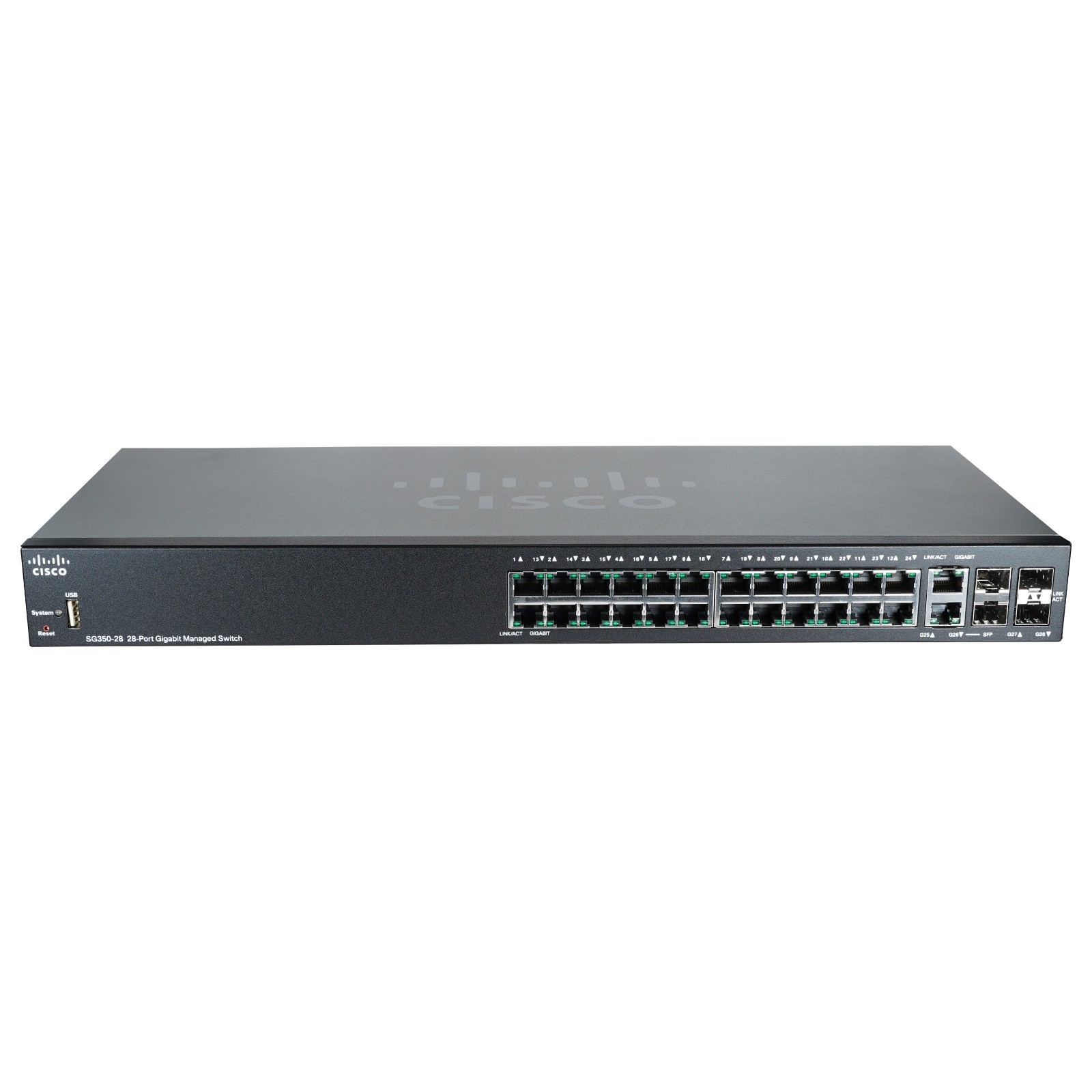 Cisco SG350-28-K9 28-Port Gigabit Managed Switch (Renewed)