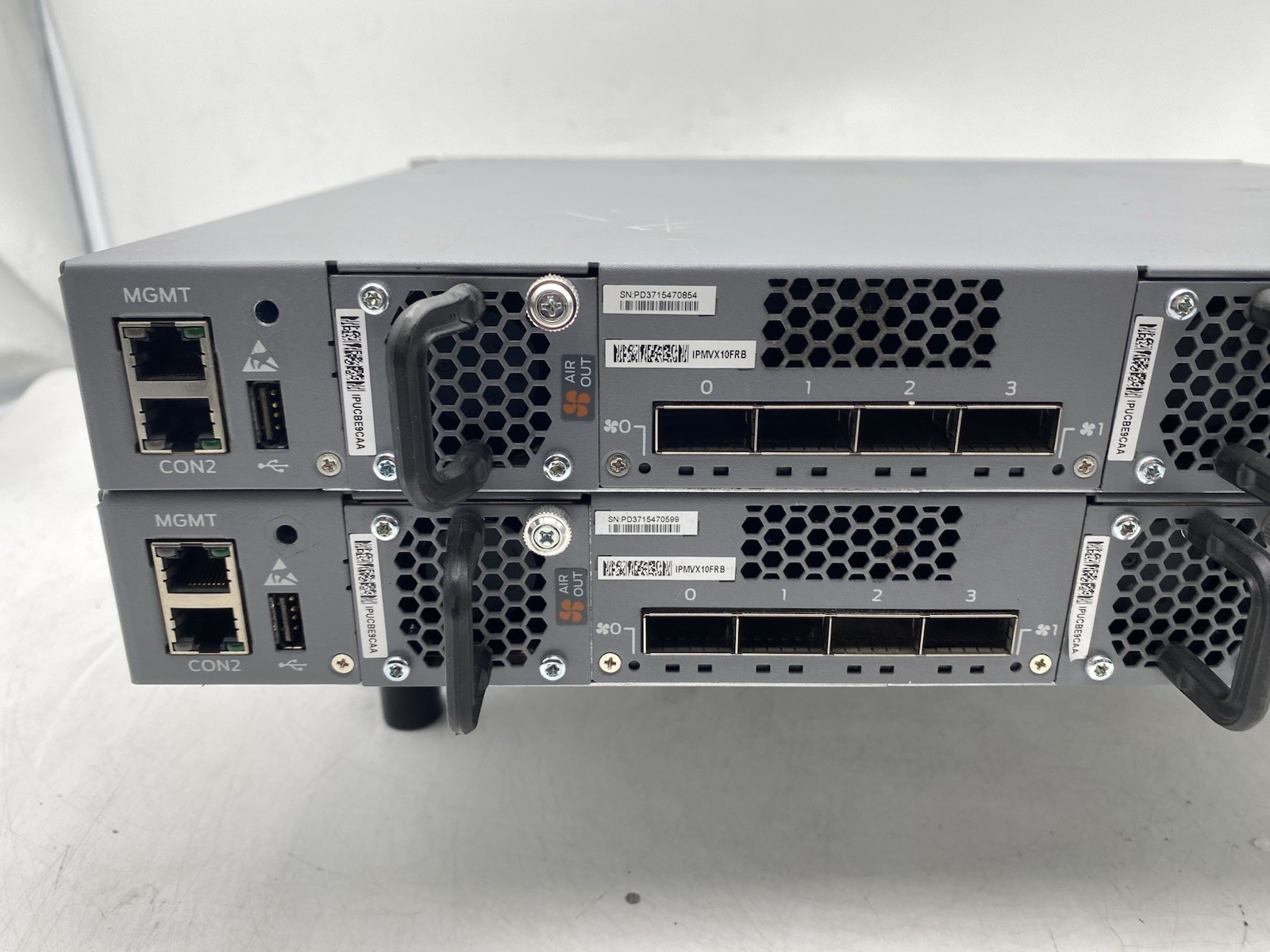 Lot of 2 Juniper Networks EX4300-48P PoE+ 48 Port Gigabit Ethernet Switch