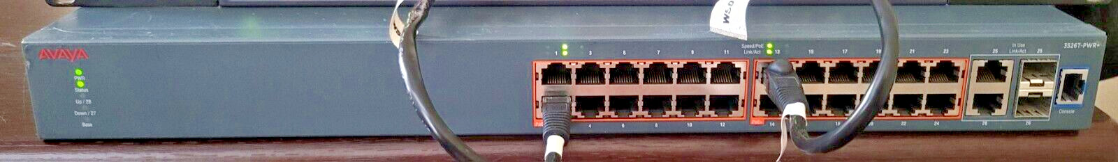 Avaya 3526T-PWR+ 10/100 PoE+ 24-Port Managed Switch AL3500A11-E6 ERS3526T-PWR+