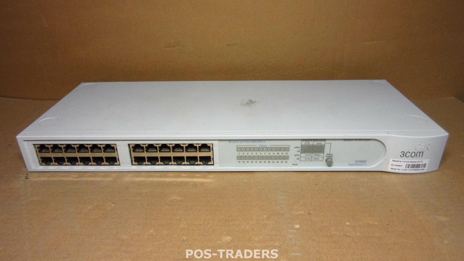 3COM SuperStack 3 Baseline 3C16465C 24-Port 10/100 Ethernet Full Duplex Switch