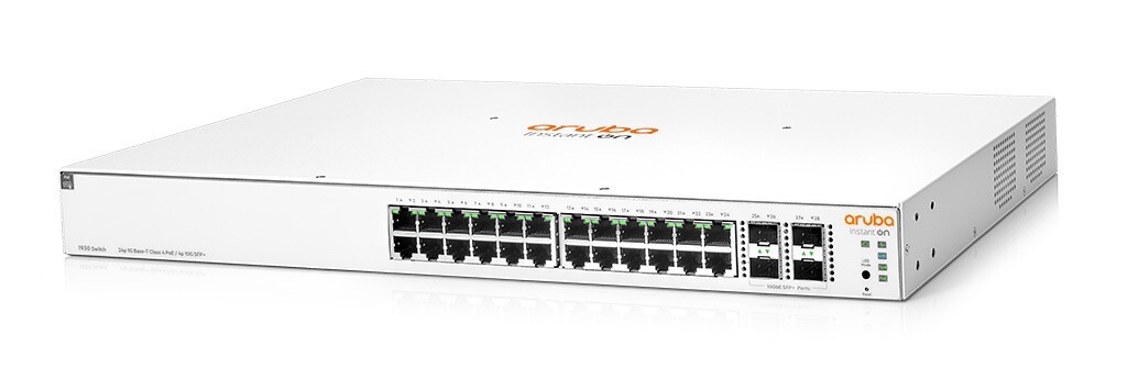 HPE Aruba Instant On 1930 24G Class4 PoE 4SFP/SFP+ 370W Switch – sw JL684B#ABA