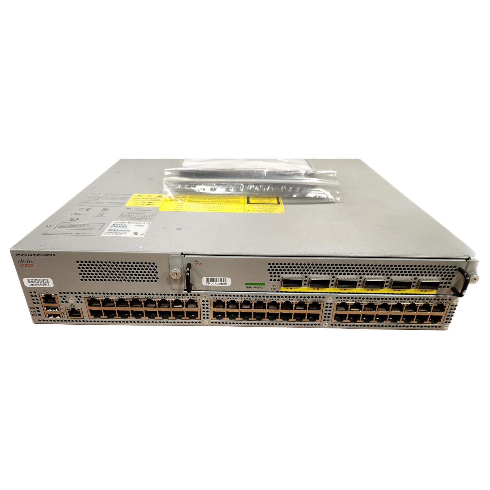 48 Port 10GB RJ45 Cisco Nexus N9K-C9396TX Switch Dual PSU | 6x 40GbE QSFP+