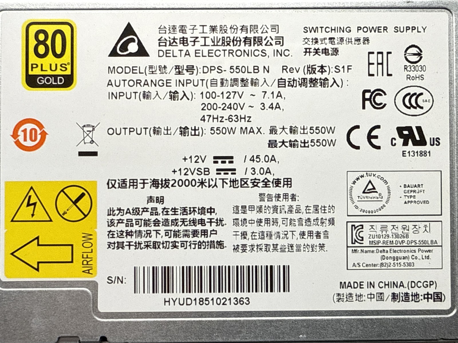 DELL EMC S4148F-ON 54-PORT POWER SWITCH W/ 2x PSU AS-IS/FOR REPAIR