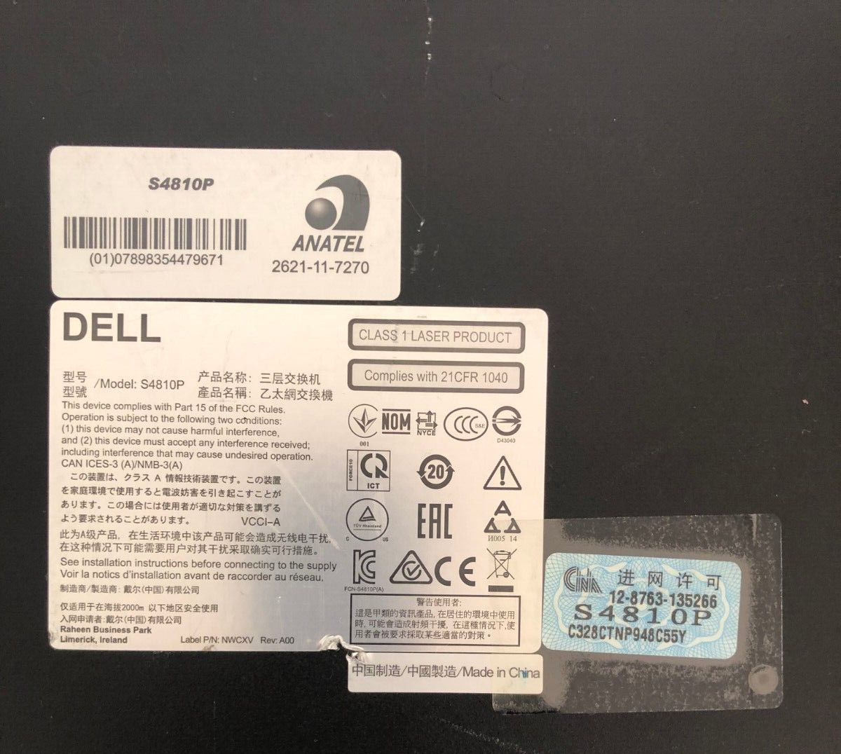 Dell Force10 S4810P 48 Port Dual P/S Switch