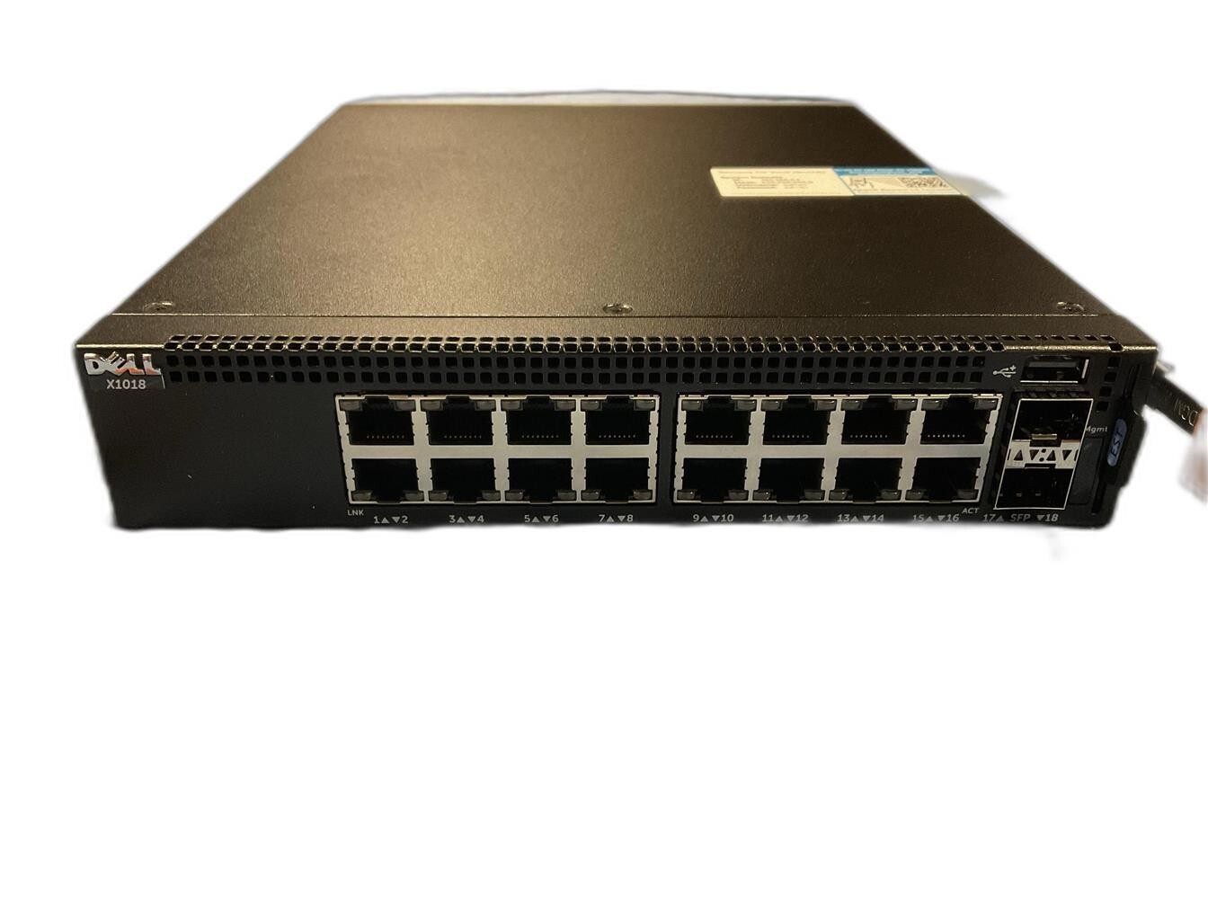 Dell X1018 X-Series Smart Managed 16-Port Gigabit 2-Port SFP Switch NEW