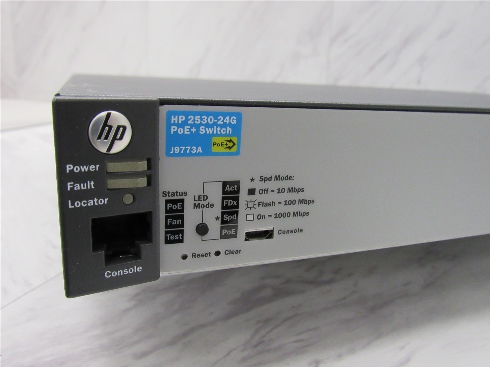 HP 2530-24G PoE+ J9773A 24-Port Gigabit Network Switch w/ Rack Ears