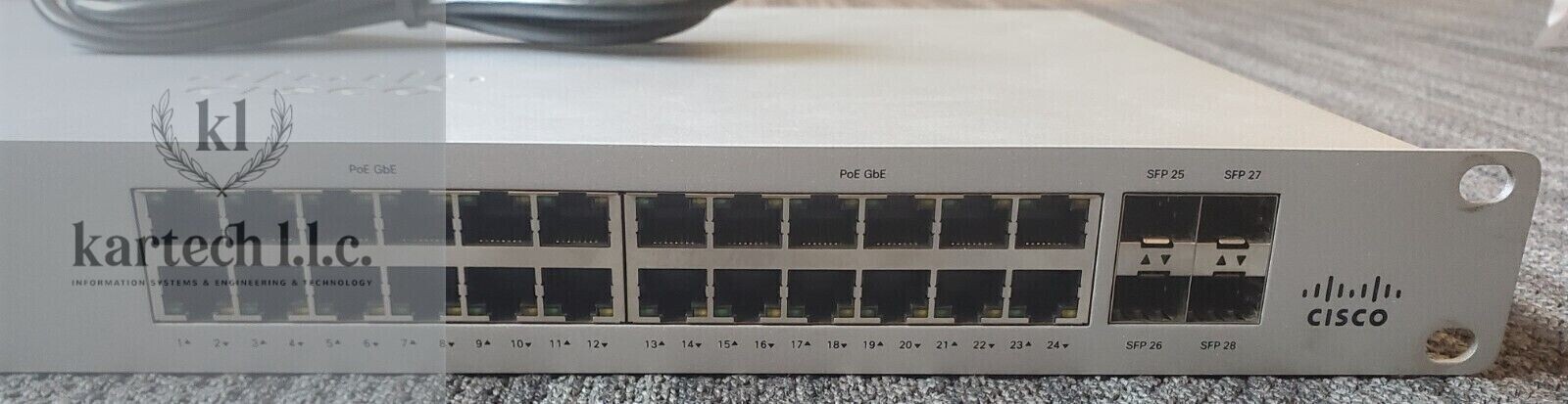 Cisco Meraki-MS120-24P-HW **UNCLAIMED** Cloud Managed Switch- 24-Port POE