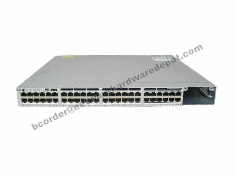 Cisco WS-C3850-48F-E 48-Port PoE 3850 Switch 1100W AC IPS – 1 Year Warranty