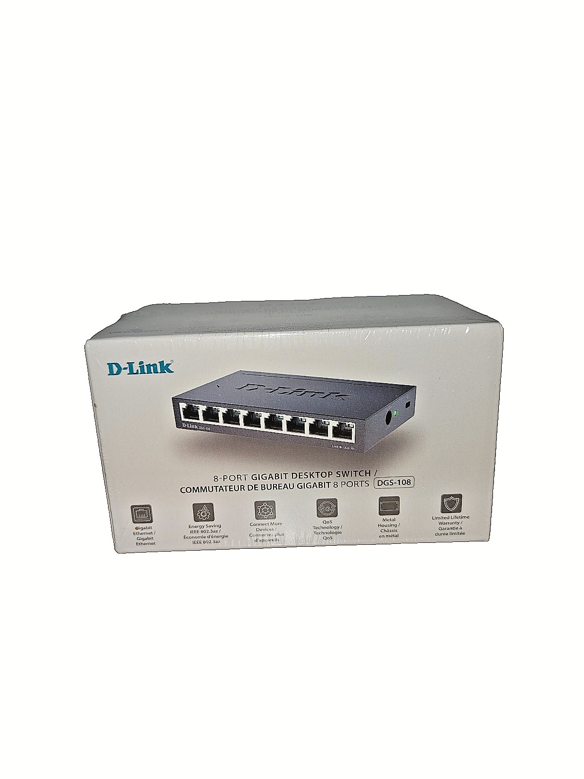 [NEW IN BOX] D-Link 8-Ports Gigabit Switch (DGS-108)