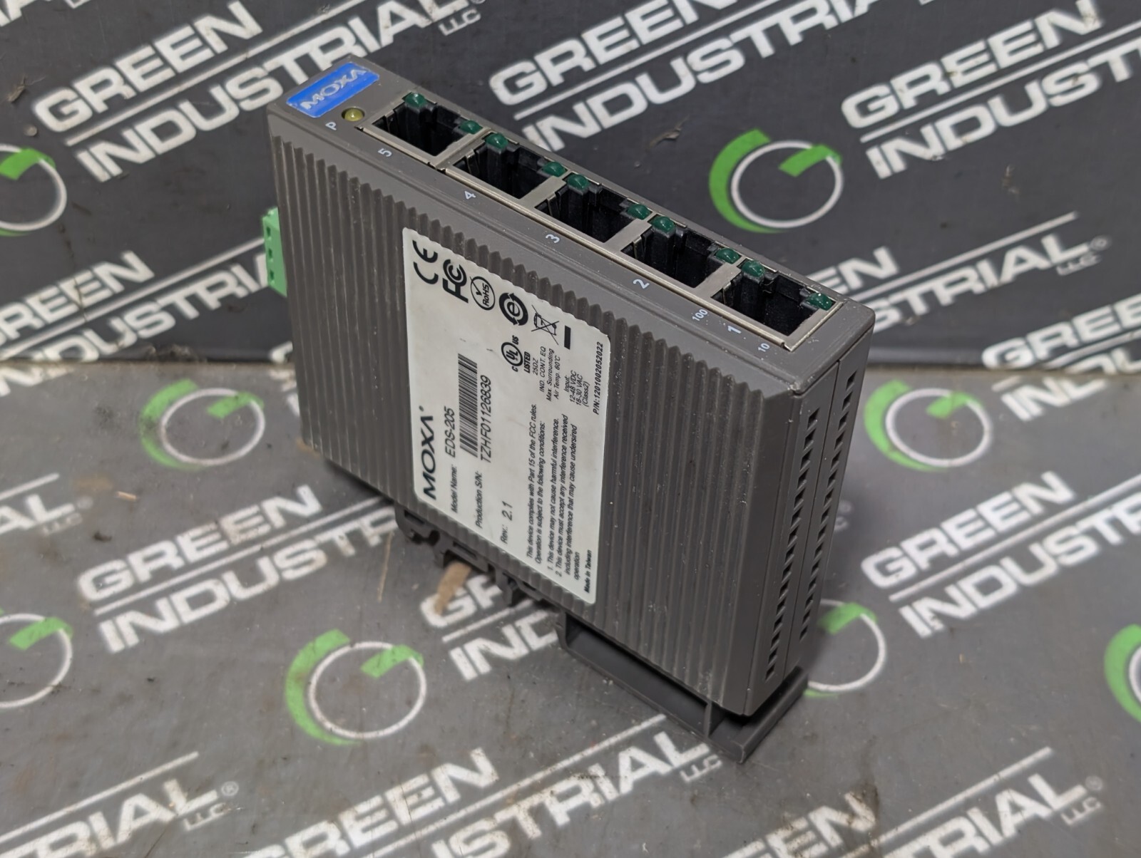 USED Moxa EDS-205 Unmanaged Ethernet Switch Rev. 2.1