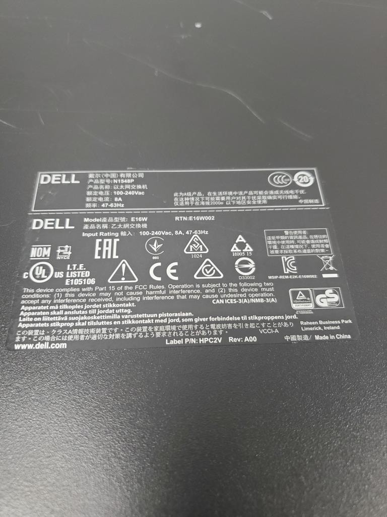 X55 ♻ Dell N1548P 48 Ports Ethernet Network Switch ♻