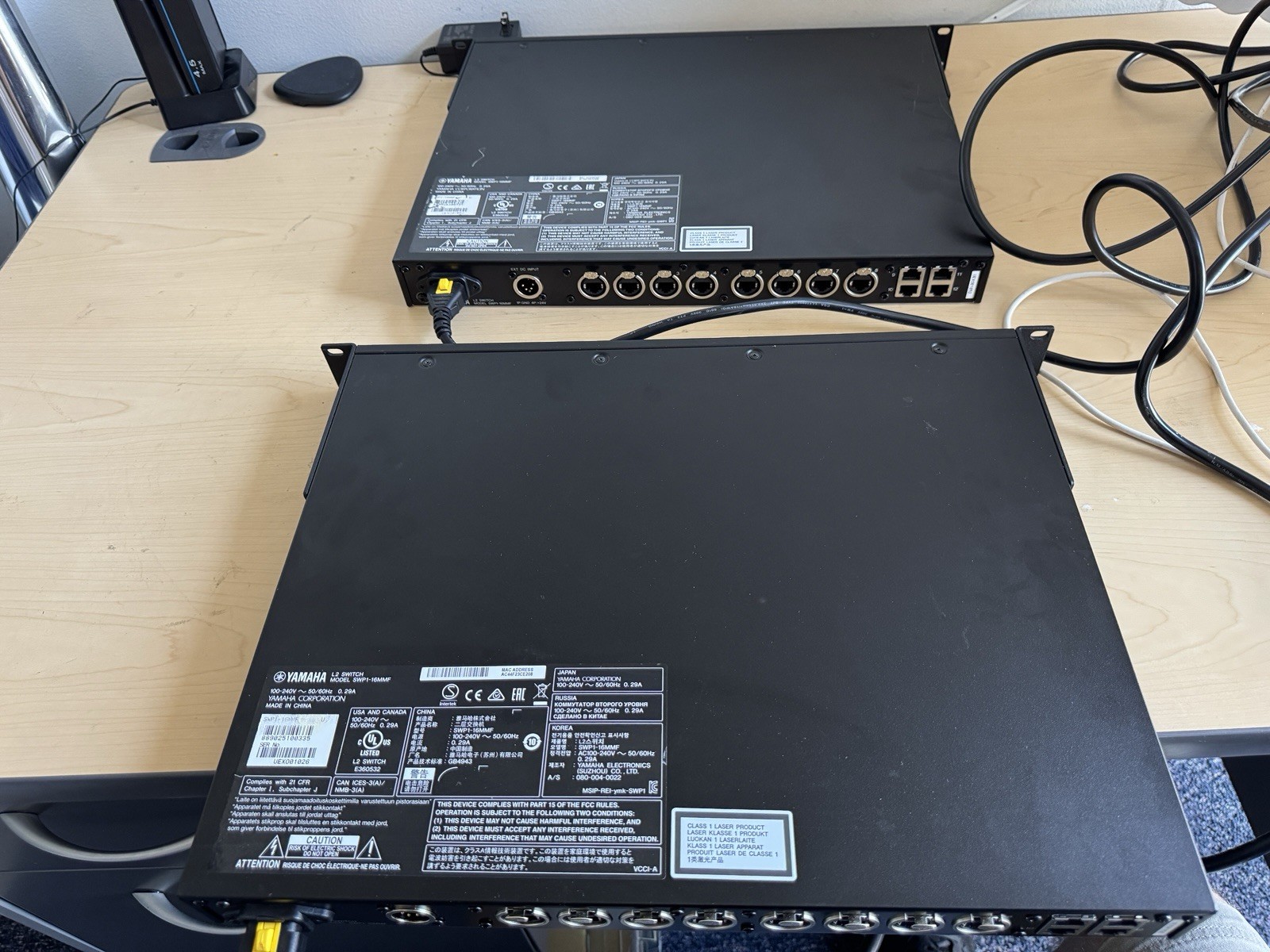 Yamaha SWP1-16MMF Managed L2 Gigabit Rackmount Switch | LOT OF 2