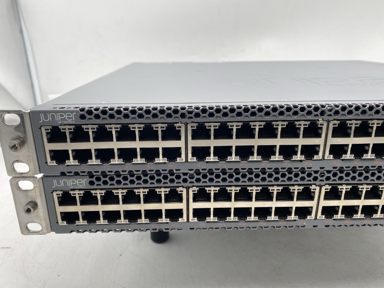 Lot of 2 Juniper Networks EX4300-48P PoE+ 48 Port Gigabit Ethernet Switch