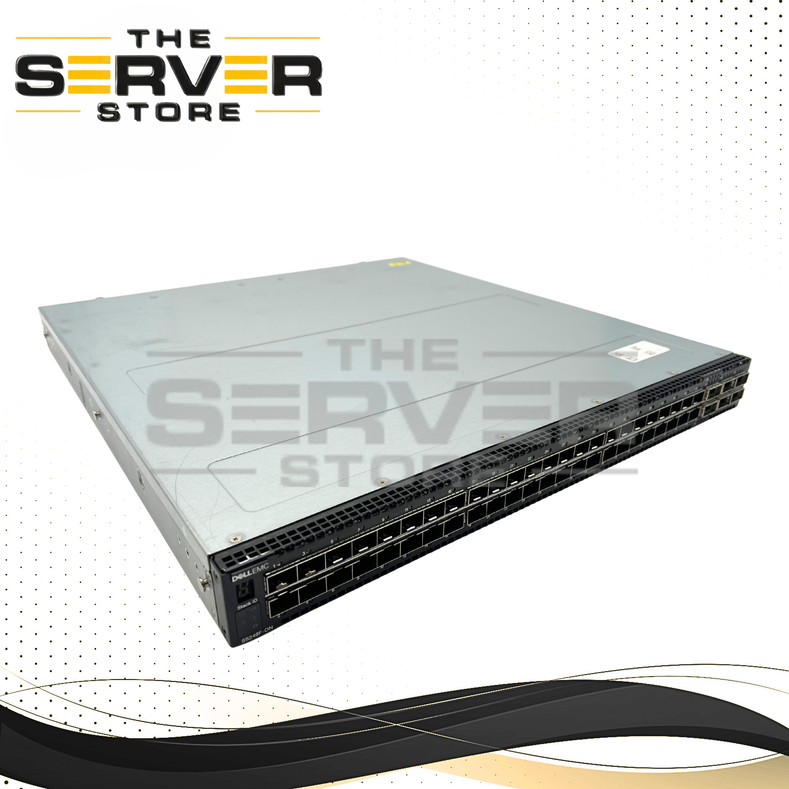 Dell EMC 48x 25GB SFP28 2xQSFP28-DD 4xQSFP28 Switch (Normal Airflow) S5248F-ON