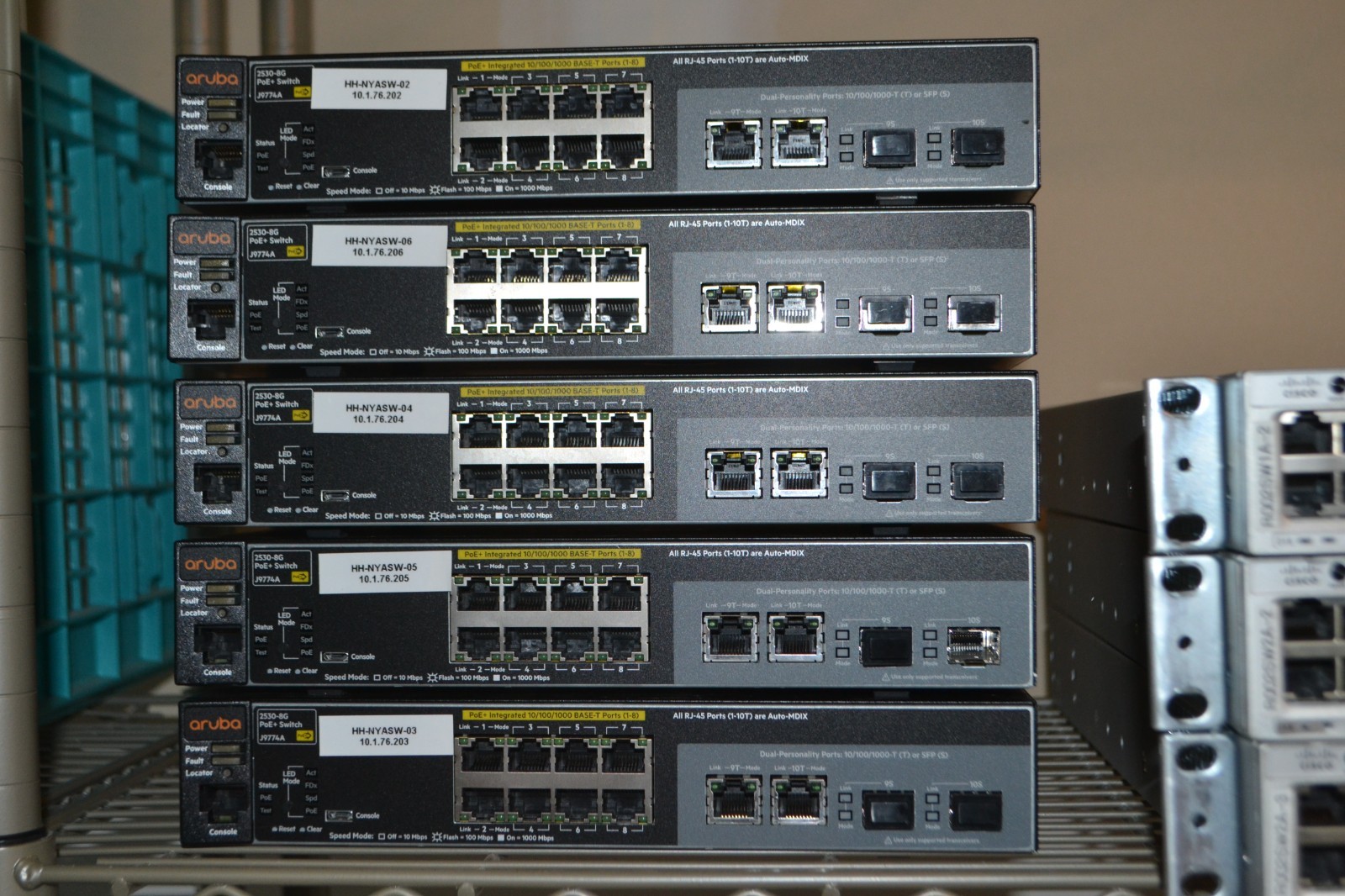 HPE Aruba 2530F 8G PoE+ 2SFP (J9774A) Layer 2 Managed Switch