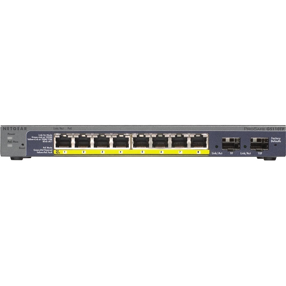 Netgear 8-port Gigabit Poe Smart Switch TDNET-GS110TP-300NAS Computers Network