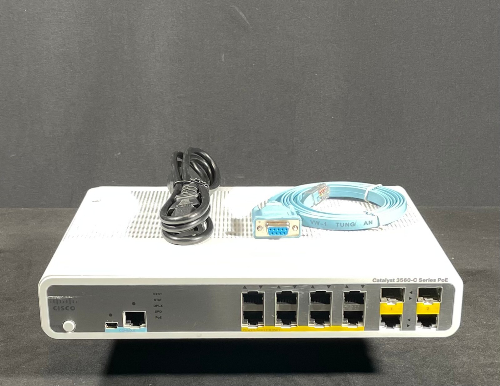 Cisco Catalyst WS-C3560C-8PC-S 8 Port PoE+ 124W Ethernet Switch- Fast Shipping