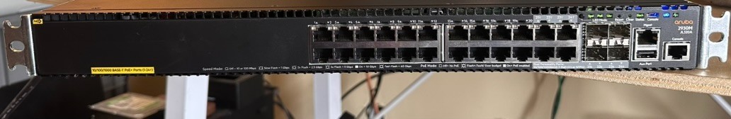 HPE Aruba 2930M JL320A 24G Switch 2x JL086A PSU w/ JL083A & 4 J4858C & 4 SPF+