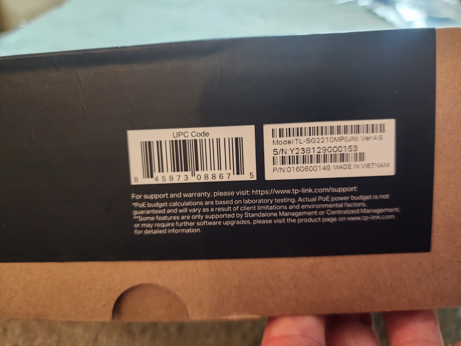 TP-LINK TL-SG2210MP JetStream 10-Port Gigabit Smart Switch with 8-Port PoE+