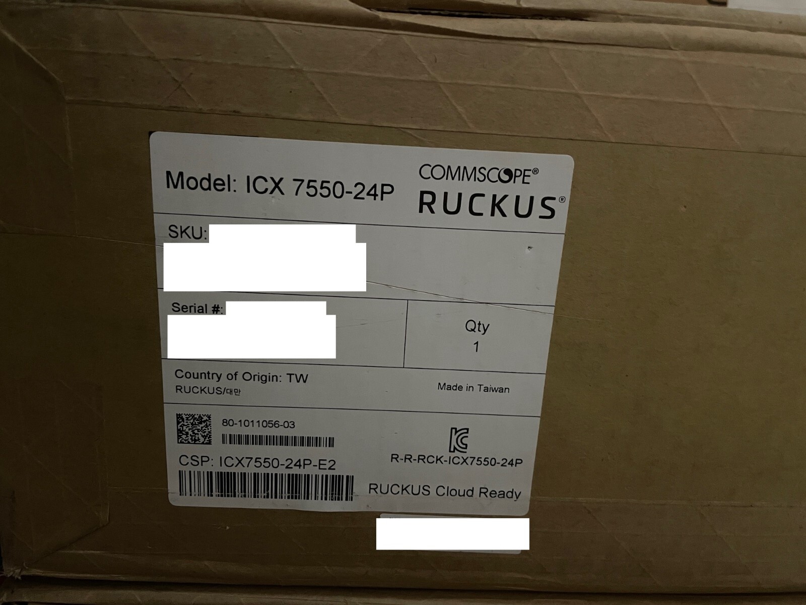 Ruckus ICX7550-24ZP-E2 24-Port mGbE PoE++ Switch – Brand New in box