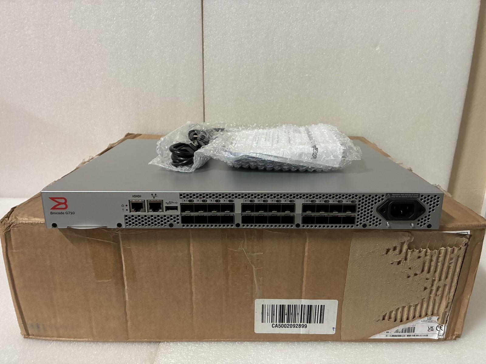 New BROCADE G710 64Gbps FIBRE CHANNEL Gen 7 SAN SWITCH NA-G710-8-64G-0 64G