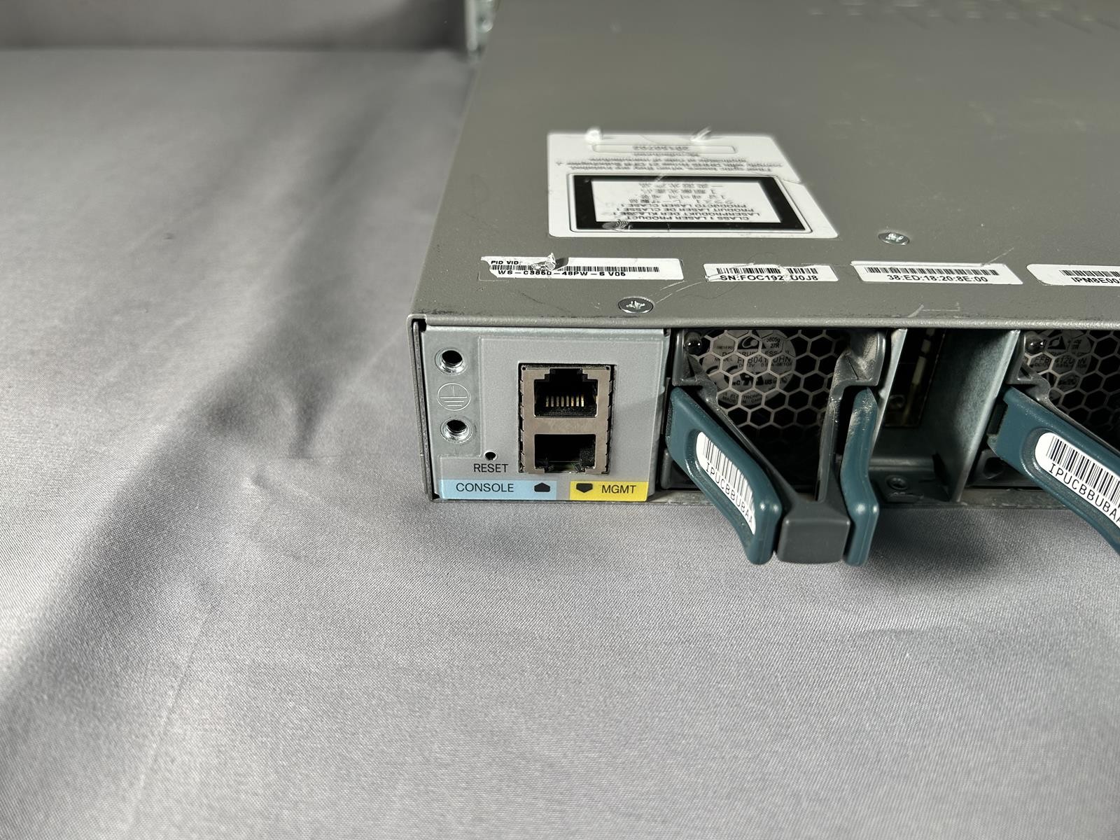 CISCO CATALYST 3850 48 PORT PoE+ SWITCH C3850-NM-2-10G MODULE ***FULLY TESTED***