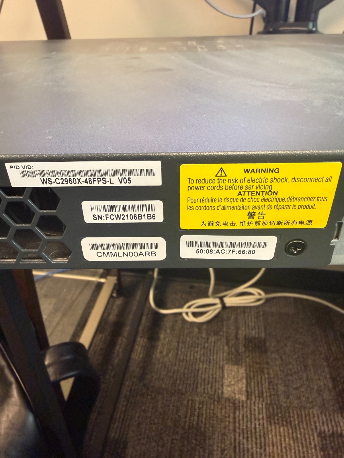 Cisco Network Switches (WS-C2960X-48FPD-L) 48 Port