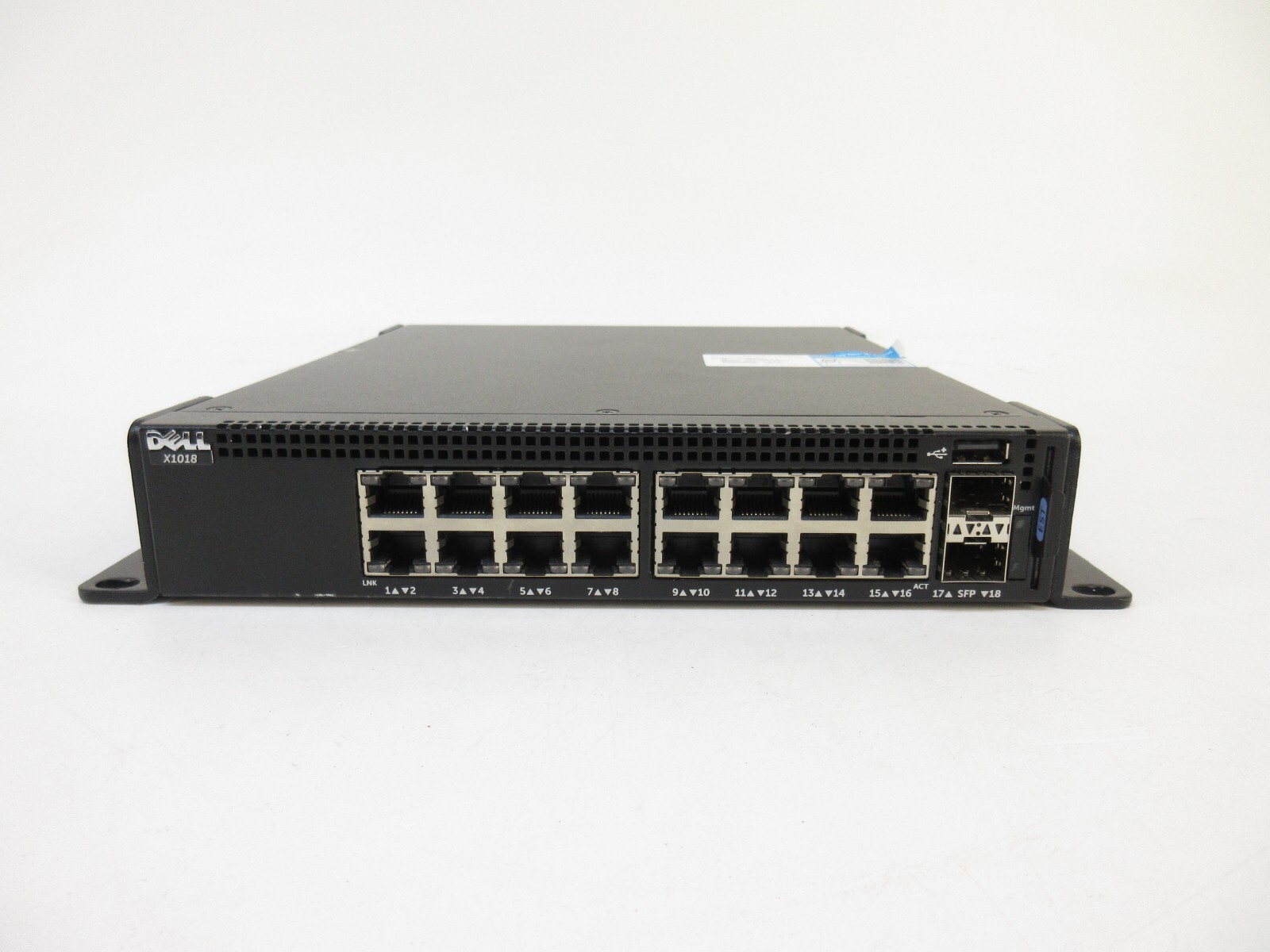 Dell X1018 16-Port Gigabit + 2x SFP Managed Switch w/AC – E10W, E10W001