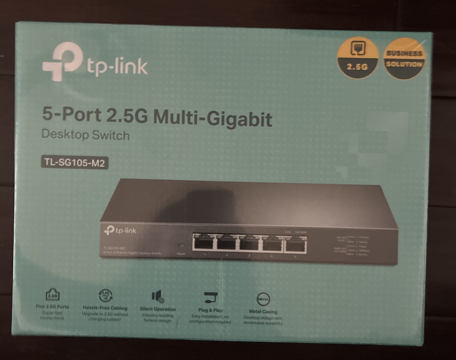 TP-Link 5 Port 2.5G Multi-Gigabit Desktop Switch (TL-SG105-M2)