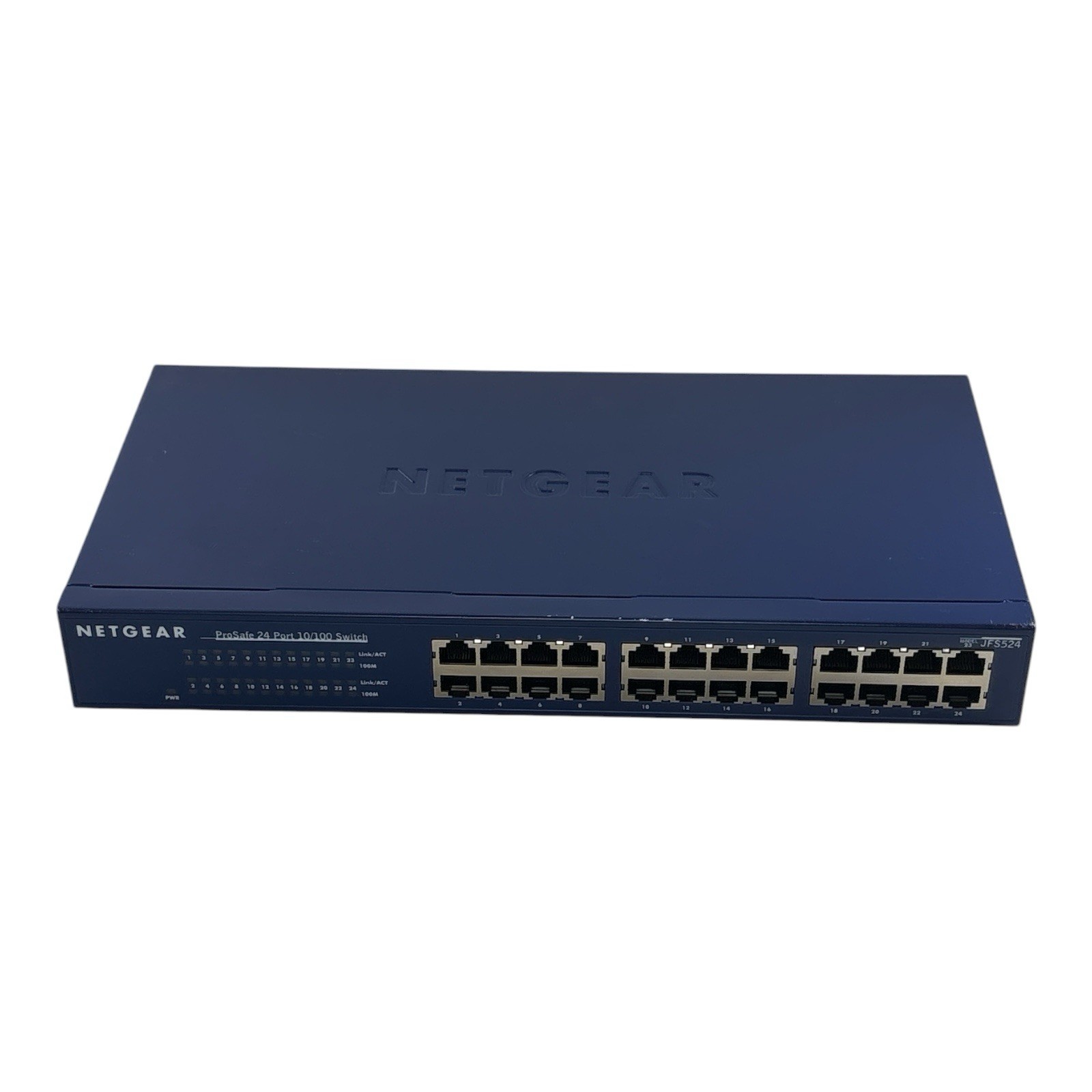 NETGEAR ProSafe JFS524 24-Port 10/100 Ethernet Switch Tested w/ Power Cord