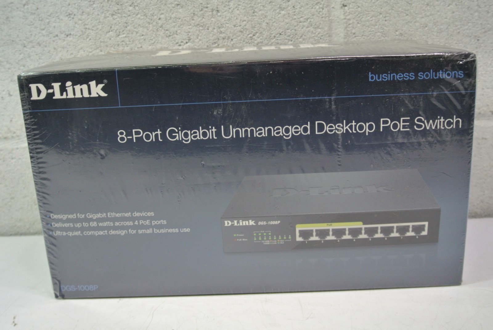 D-LINK DGS-1008P Gigabit PoE Unmanaged Desktop Switch