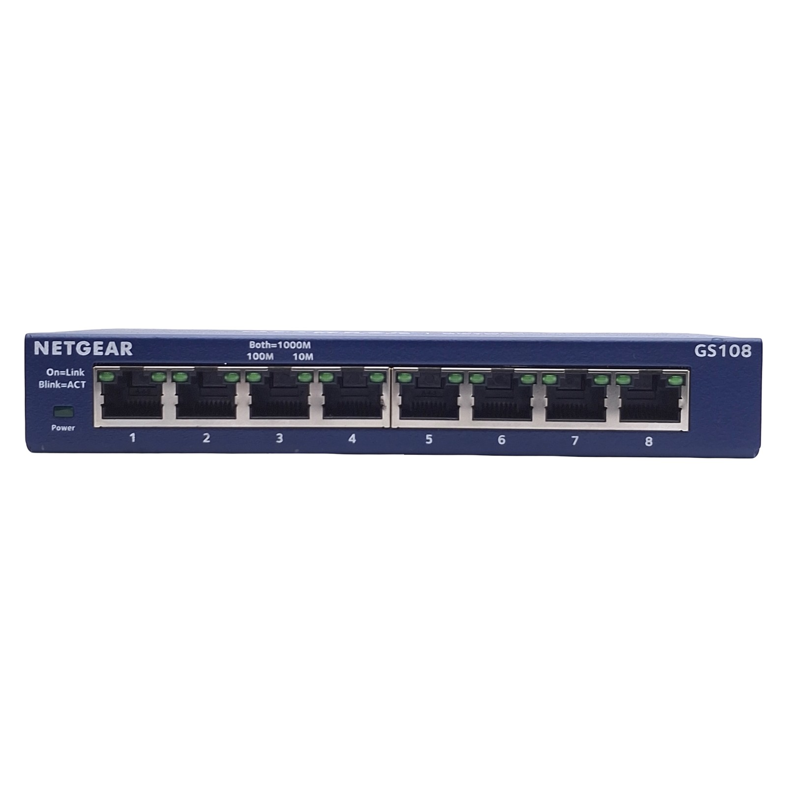 Netgear GS108 Gigabit Unmanaged Ethernet Switch, 8-Port RJ45, 16Gbps Bandwidth