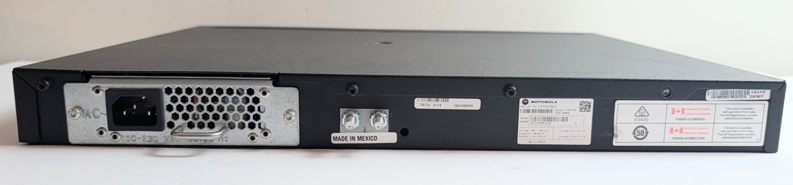 Motorola GGM8000 T7577A Security Gateway Router IPsec AES VPN Rackmount