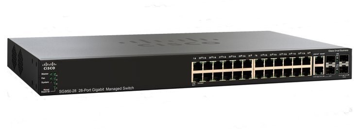 Cisco SG350-28 28-Port Network Switch, 1 Year Warranty