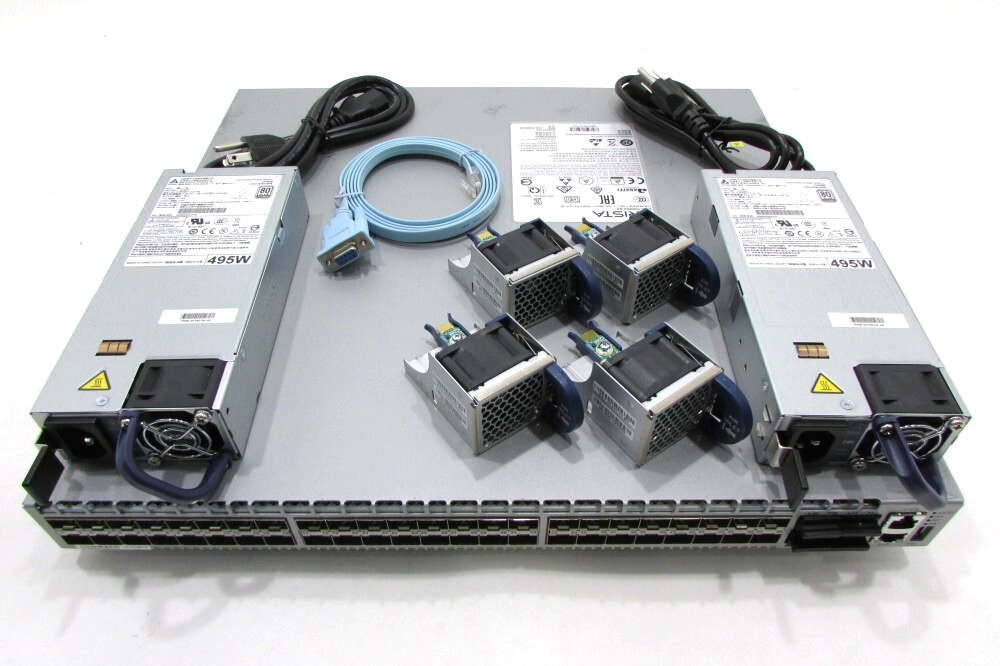 Arista DCS-7050SX-64-R 64x 10/40GbE Ethernet Switch, 48x SFP+ & 4x QSFP+ R-F