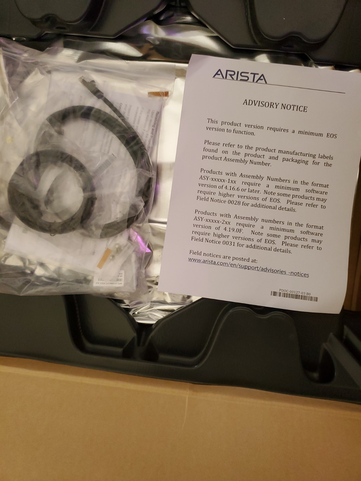 Sealed- CCS-720XP-48ZC2-2F Arista 40x 2.5G 8x 5G PoE 4x 25G SFP 2x 100G QSFP