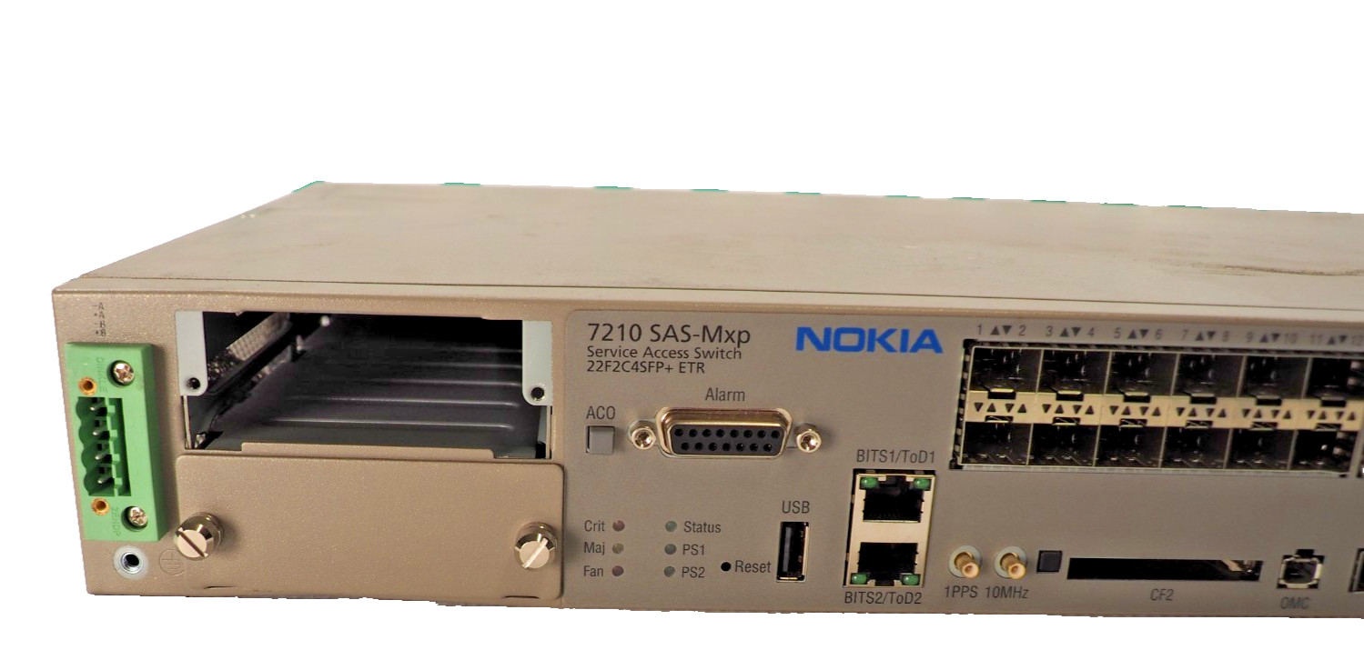 Nokia Alcatel-Lucent 7210 SAS-Mxp 22F2C45SFP+ Service Access Switch