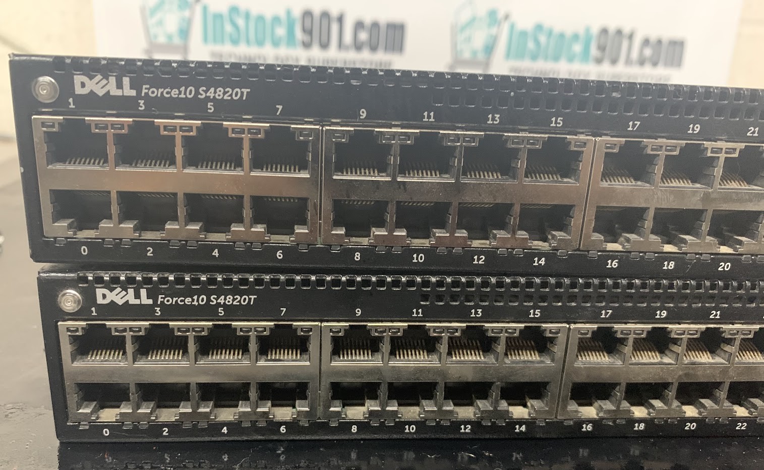 Lot 2 Dell Networking S4820T Force10 48-Port 10GbE 4Port QSFP Switch READ DESCRI