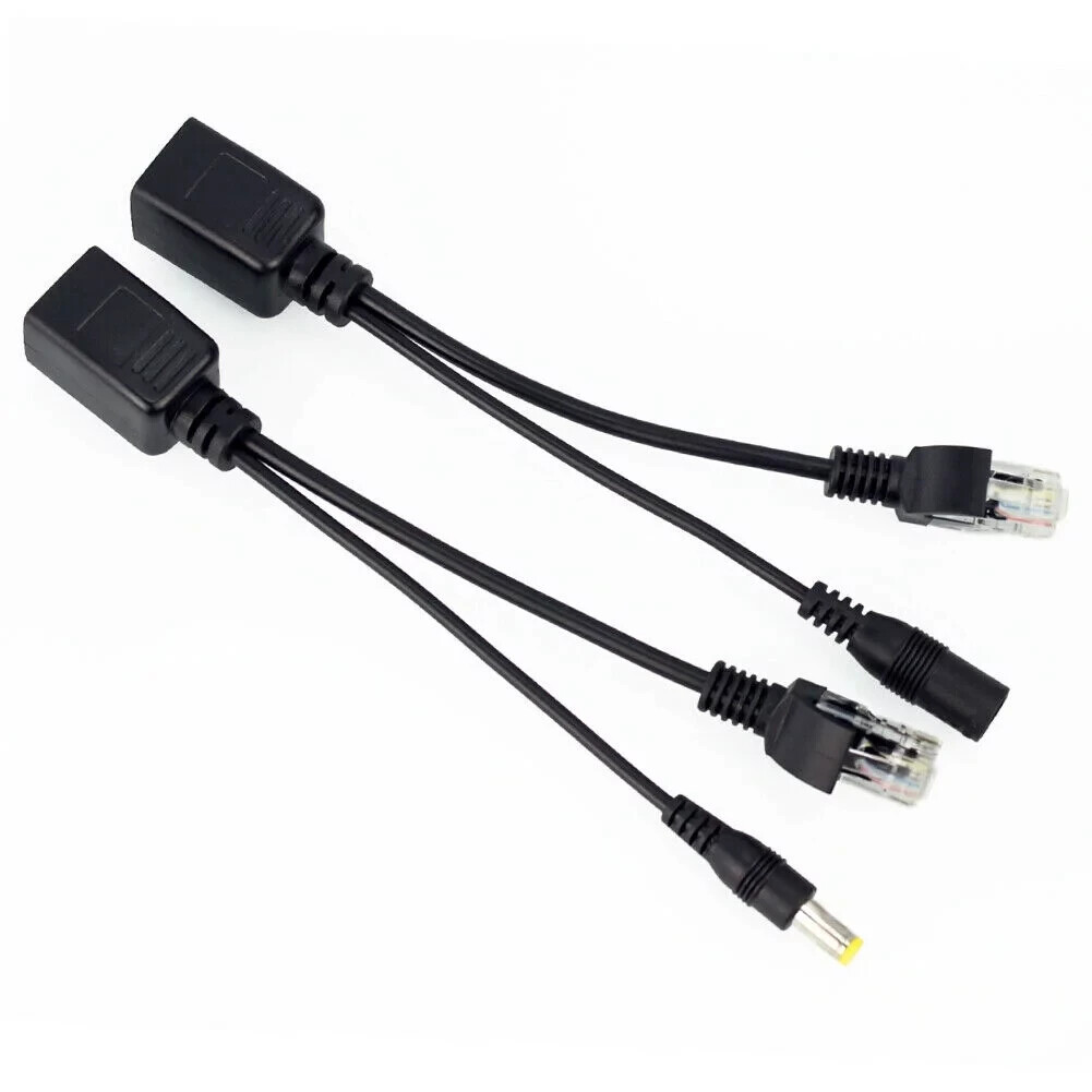 Passive Power Over Ethernet PoE Adapter Injector+ Splitter Kit 5v 12v 24v 48v