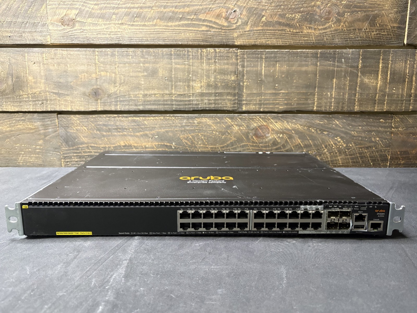 HP Aruba 2930M JL320A 24-Port PoE+ Ethernet Switch 2x PSU
