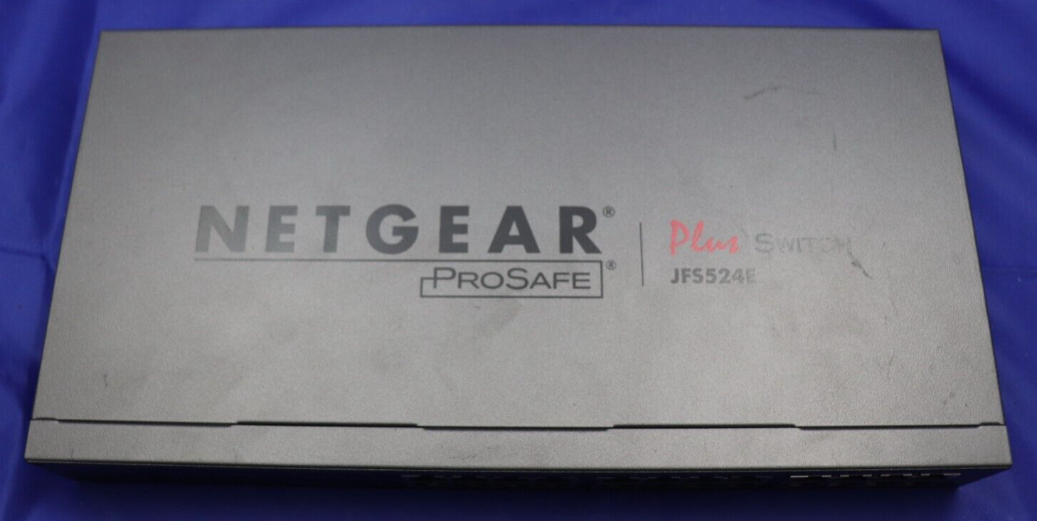 Netgear ProSafe Plus JFS524E 24-Port Fast Ethernet Unmanaged Switch