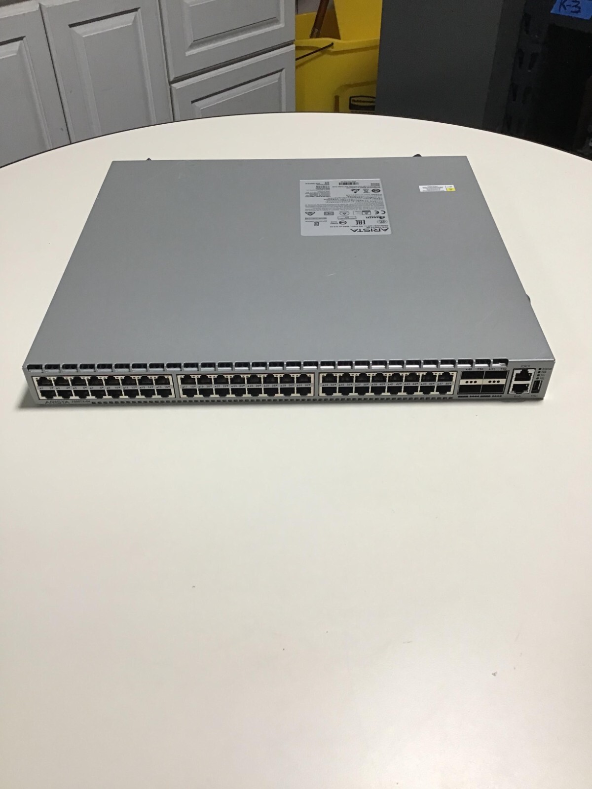 Arista DCS-7050TX-64-R 48 Port 1/10GBASE-T 4 QSFP 40G R-F Air Switch