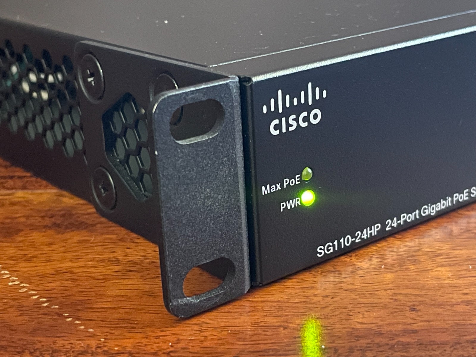 Used Cisco SG110-24P 24-Port Gigabit PoE Switch, pulled from office that closed