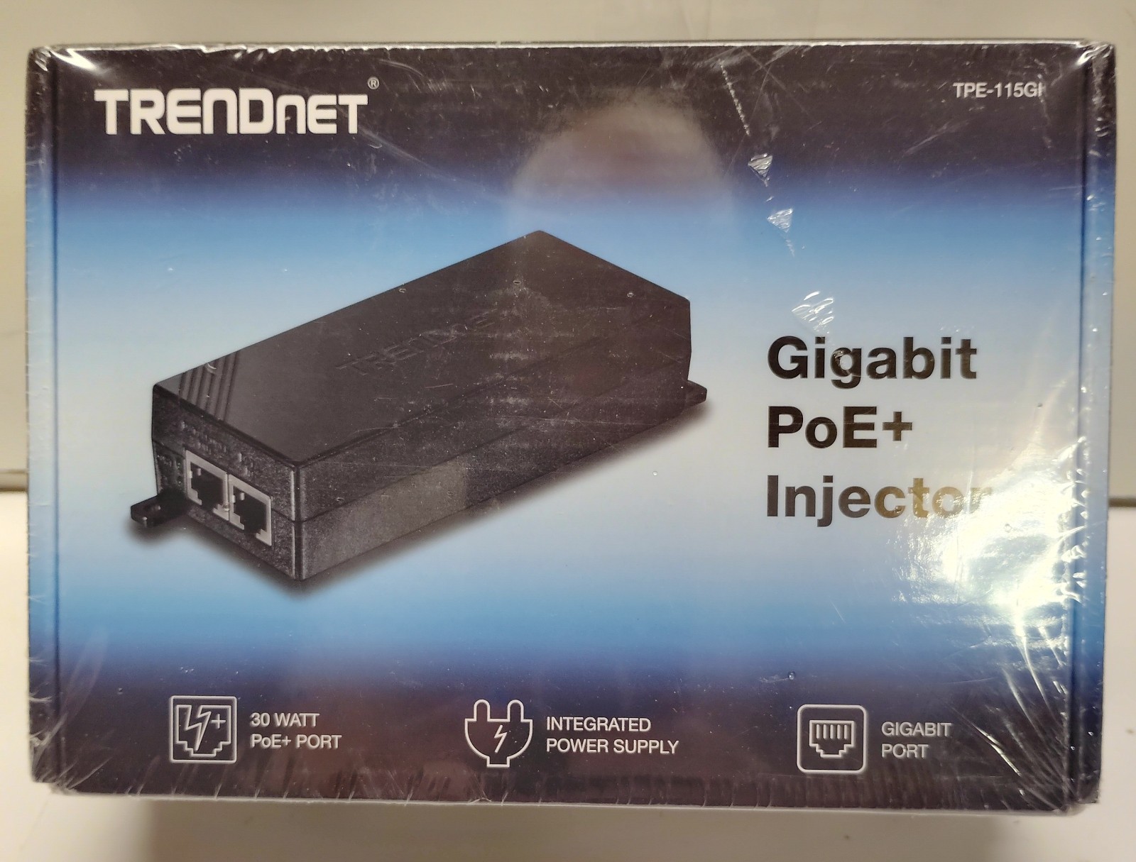 Brand New TRENDnet TPE-115GI Gigabit POE+ Injector-Factory Sealed