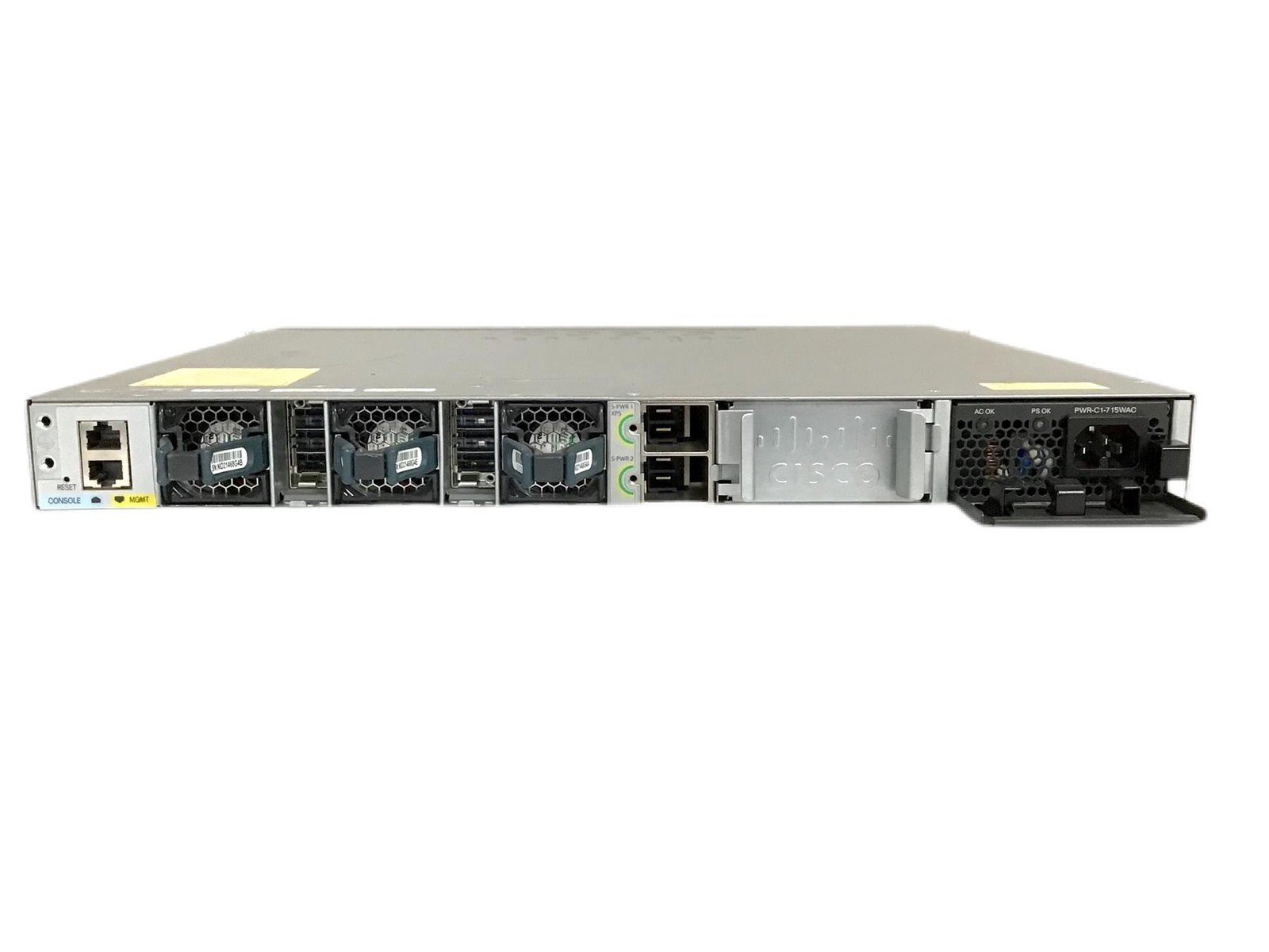 Cisco Catalyst WS-C3850-48P-S 1U Switch 48x 1Gb PoE+ 1x 715WAC PSU IP Base L3