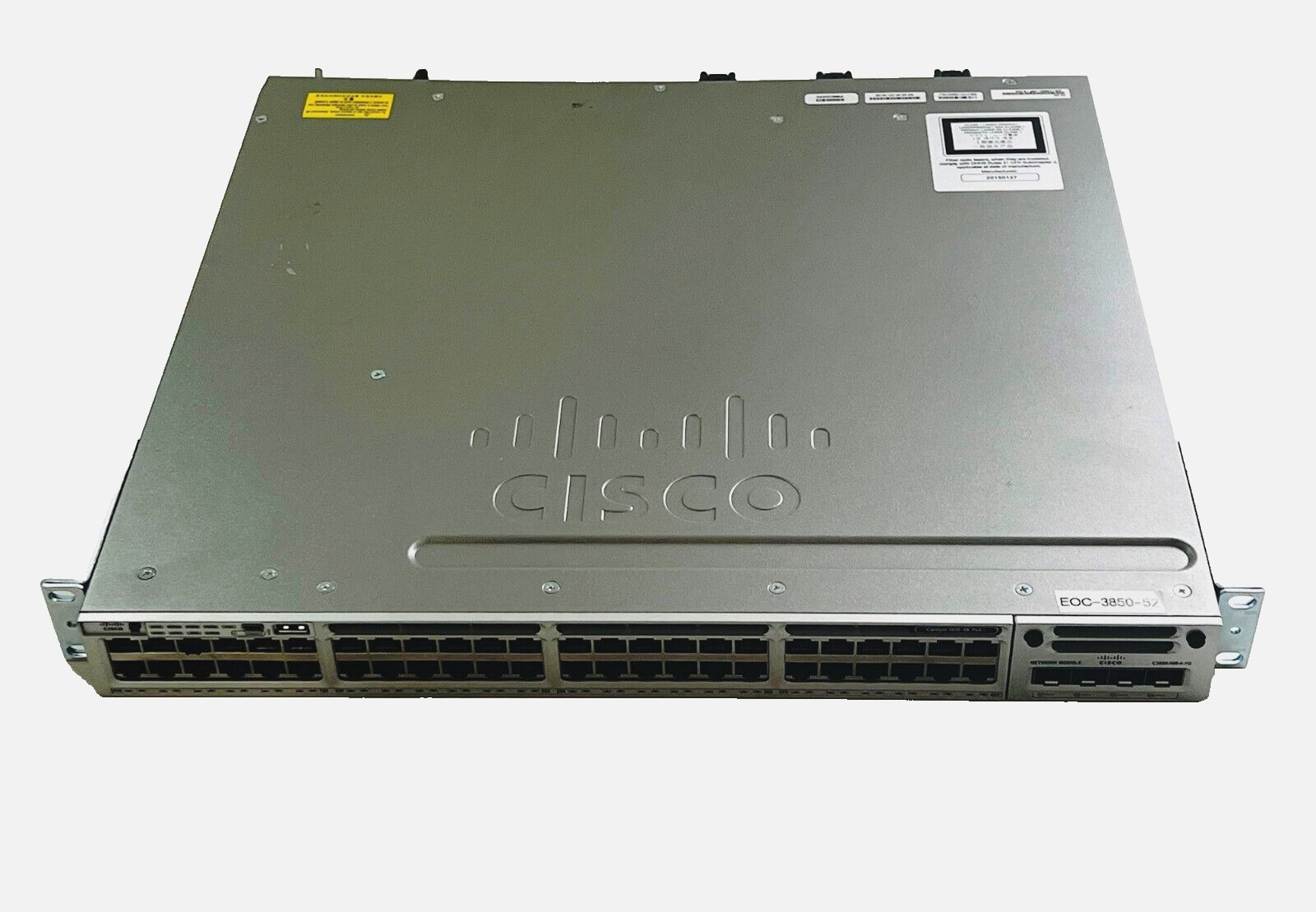 Cisco Catalyst 3850 Series WS-C3850-12X48U PoE+ Gigabit Ethernet Network Switch