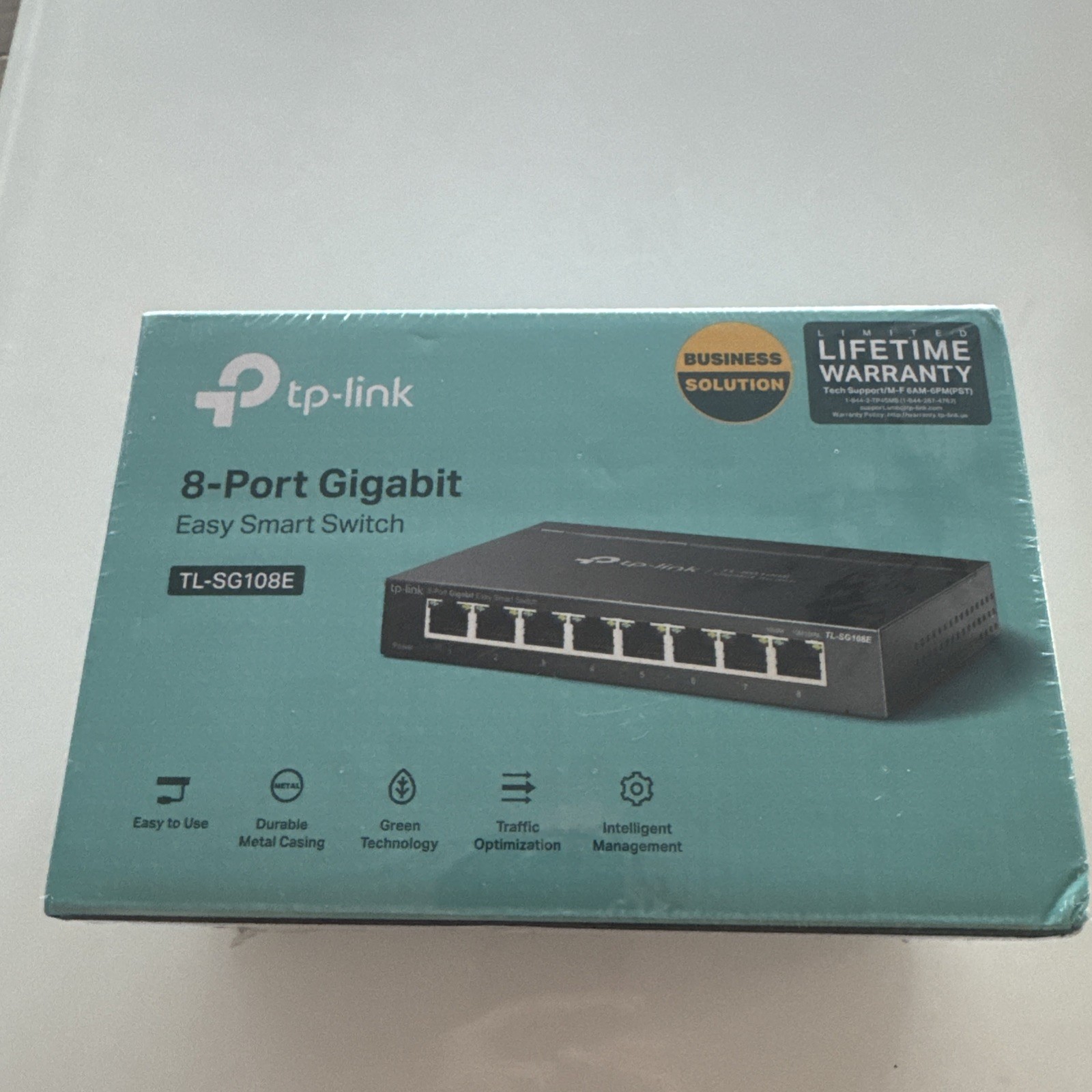 TP-Link TL-SG108E 8-Port 10/100/1000Mbps Gigabit Ethernet Easy Smart Switch
