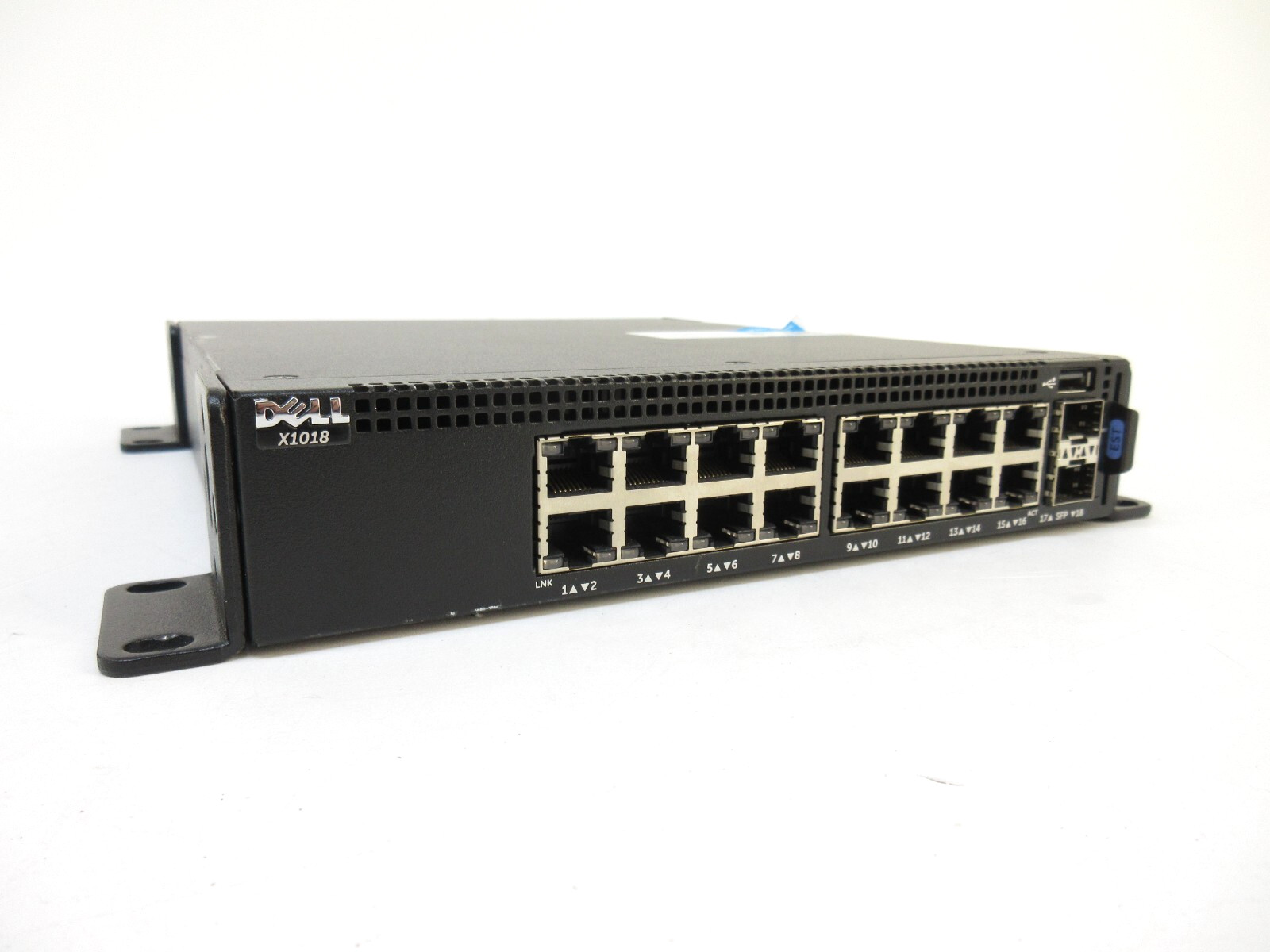 Dell X1018 16-Port Gigabit + 2x SFP Managed Switch w/AC – E10W, E10W001