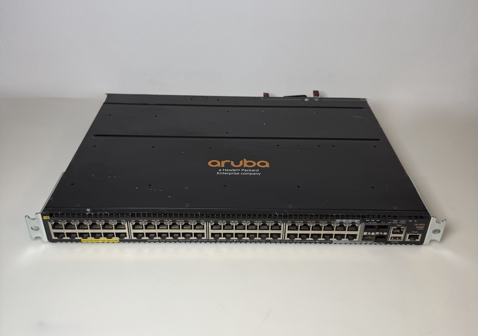 HP Aruba JL322A 2930M 48G PoE+ 1-slot Switch w/2X PSU